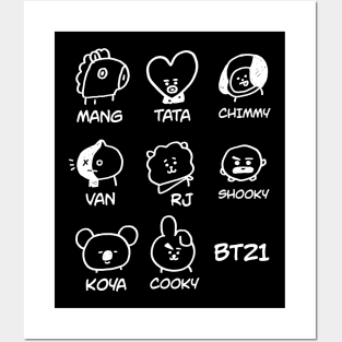 BTS BT21 GRAPHIC Posters and Art